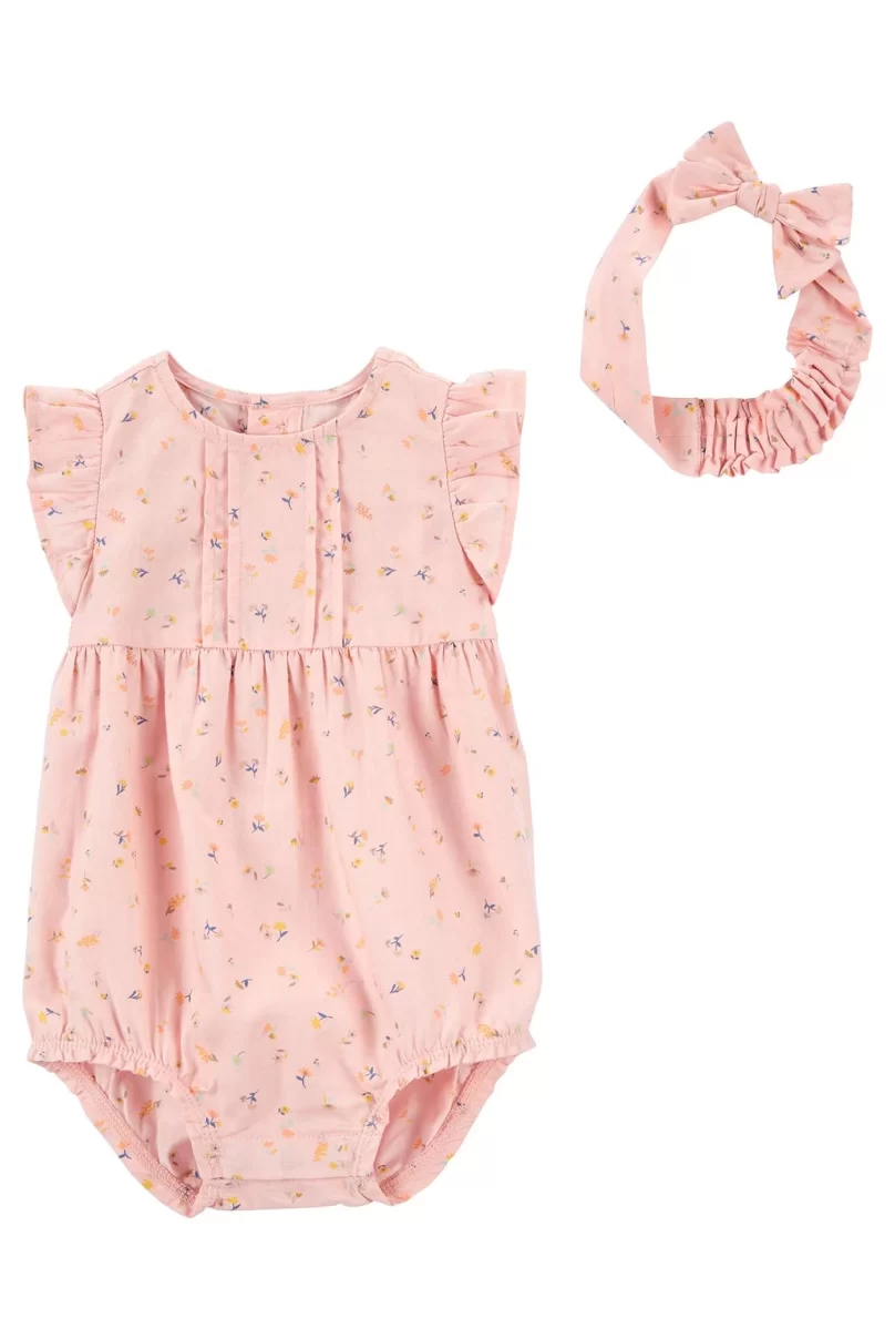 Carters Kız Bebek 2li Elbiseli Set 1O912510 Pembe