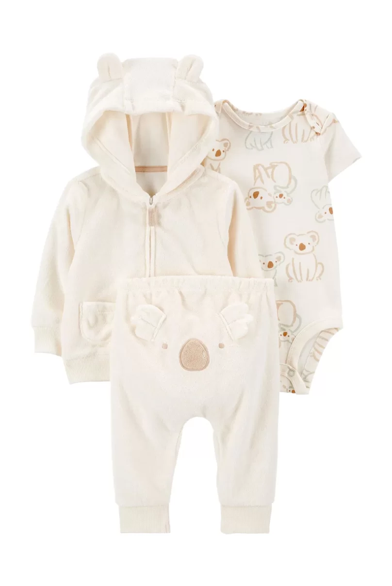 Carters Layette Bebek 3lü Hırkalı Set 1R040010 Beyaz