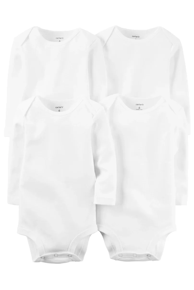 Carters Layette Bebek 4Lü Body Set 1L930610 Beyaz