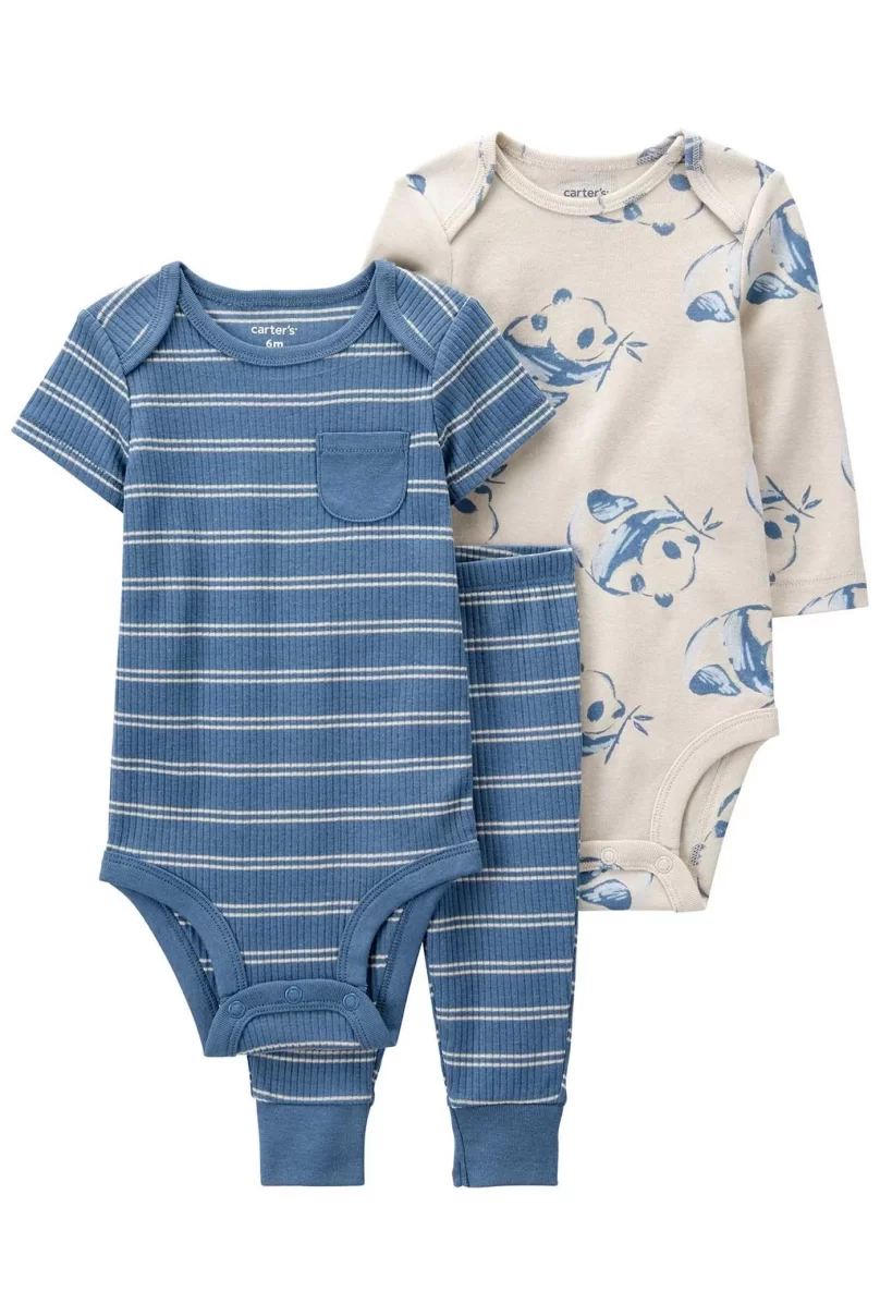 Carters Layette Erkek Bebek 3Lü Set 1P571210 Mavi