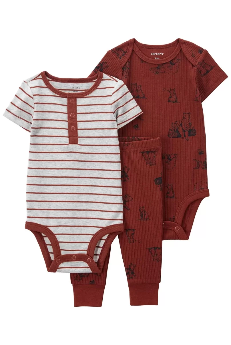 Carters Layette Erkek Bebek 3Lü Set 1P571410 Kırmızı