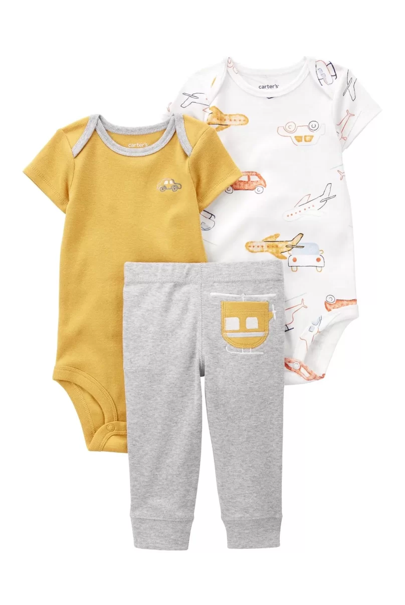 Carters Layette Erkek Bebek 3Lü Set 1P571510 Karışık Renkli