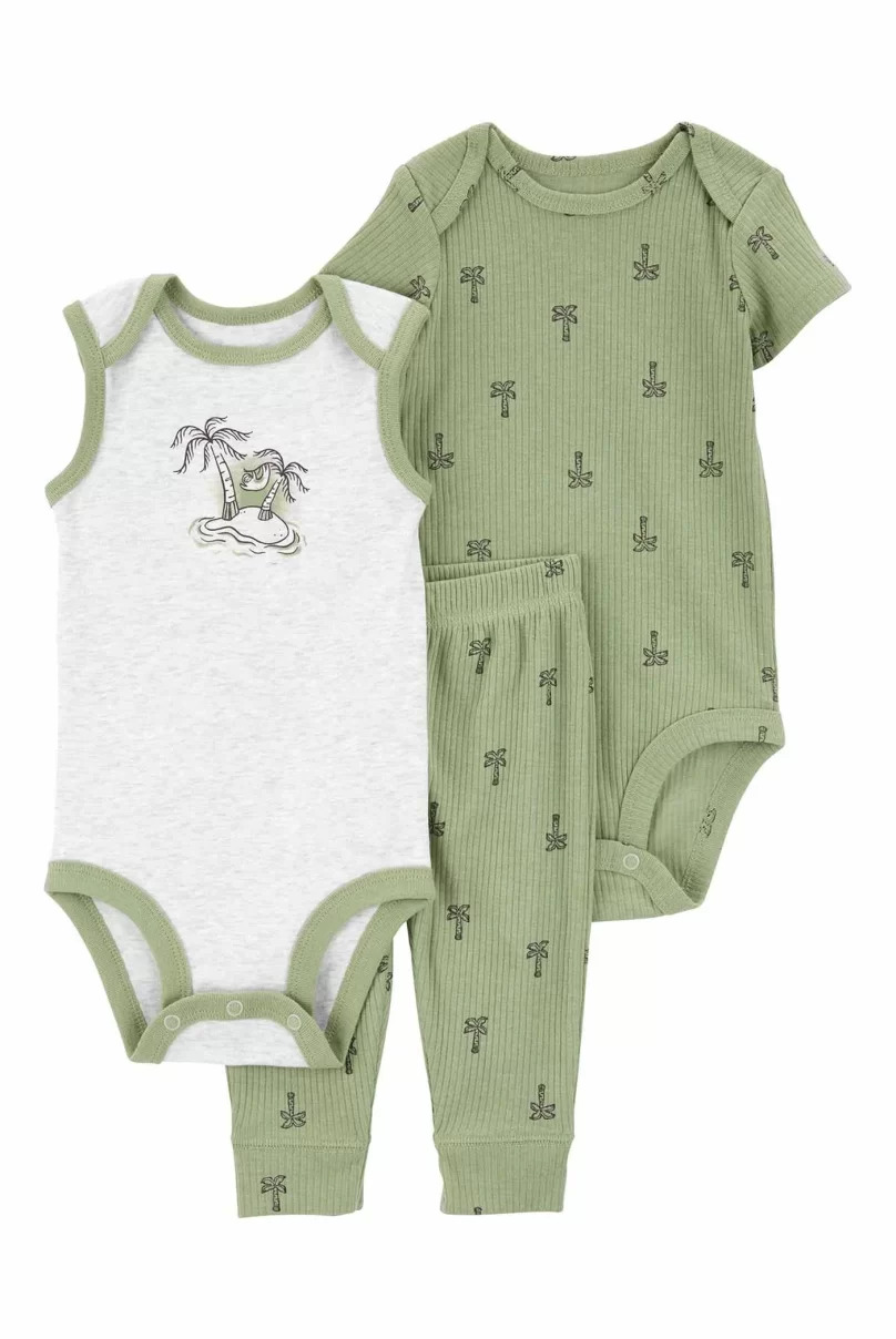 Carters Layette Erkek Bebek 3Lü Set 1Q473010 Karışık Renkli