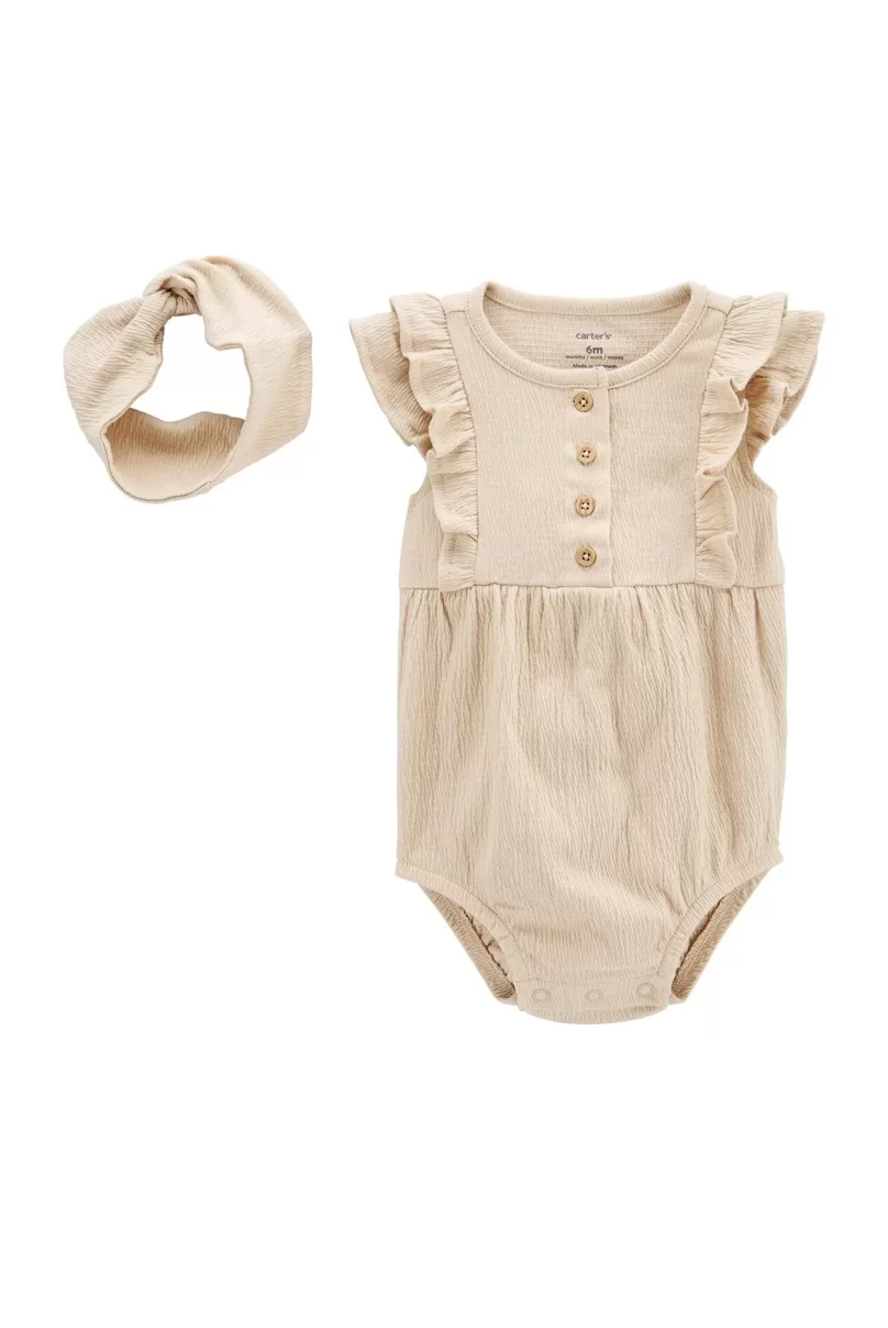 Carters Layette Kız Bebek Elbise Set 1P598310 Karışık Renkli