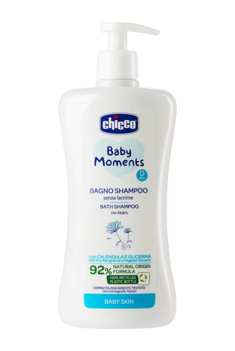 Chicco Baby Moments Doğal Göz Yakmayan Saç ve Vücut Şampuanı 500ml