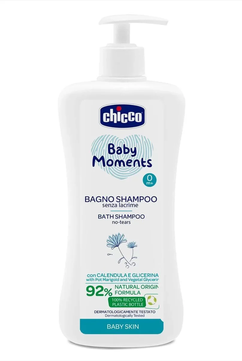 Chicco Baby Moments Doğal Göz Yakmayan Saç ve Vücut Şampuanı 750ml