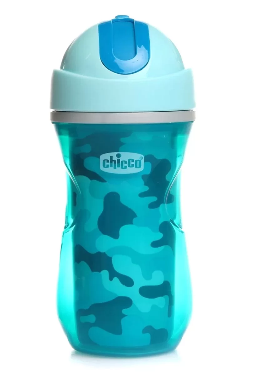 Chicco Isı Yalıtımlı Sport Pipetli Bardak 14 Ay+ Erkek Mavi