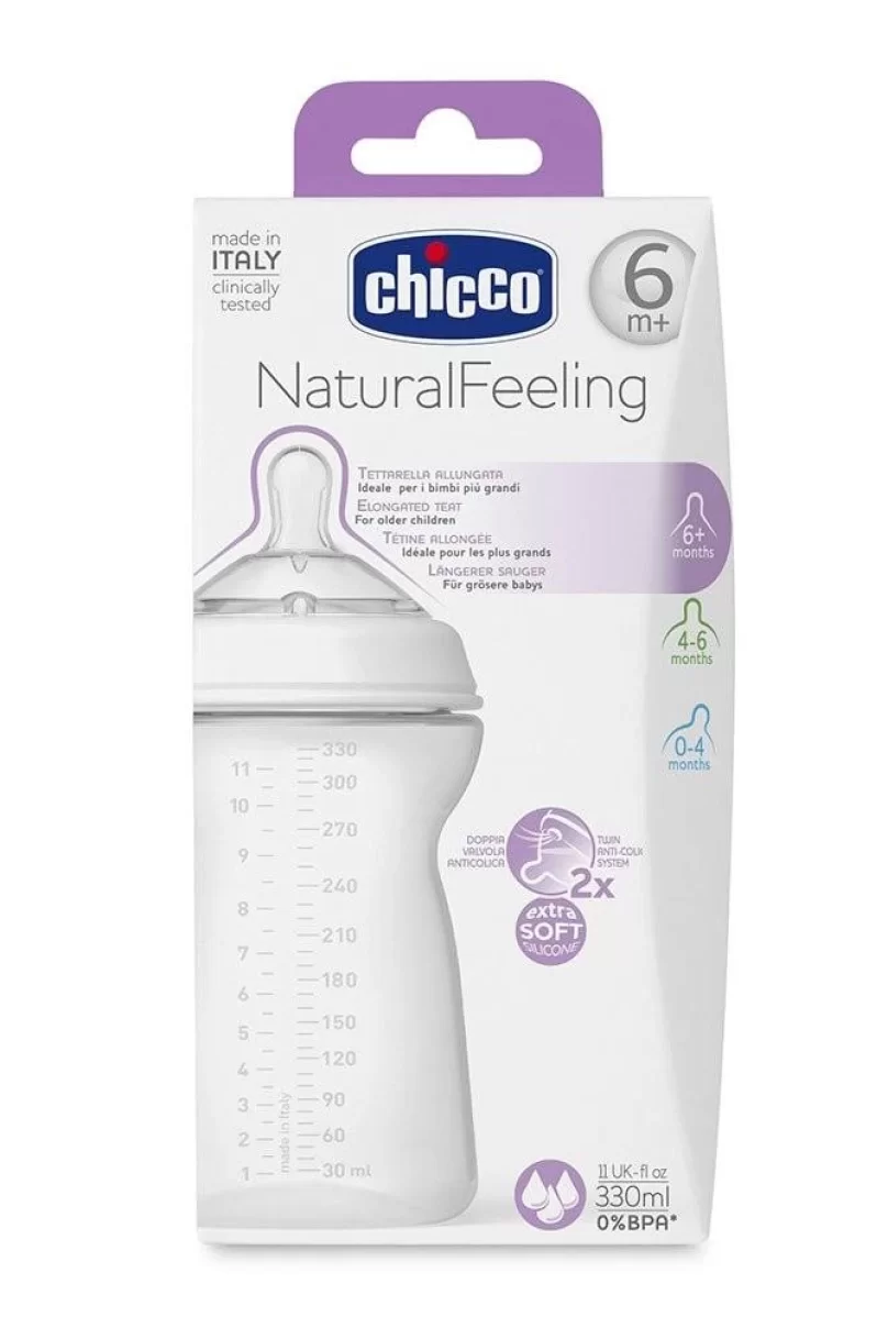 Chicco NaturalFeeling PP Biberon 6 Ay+ 330ml