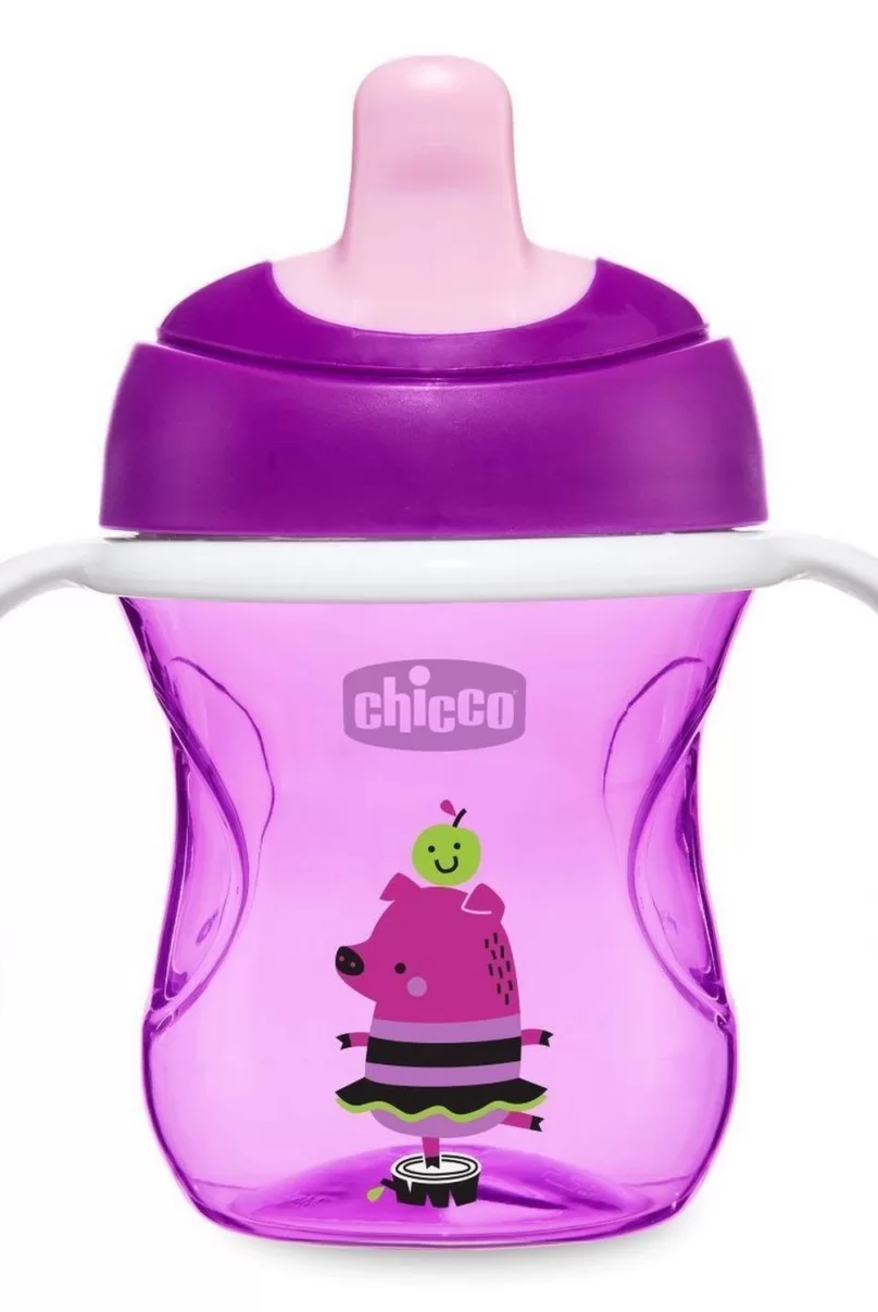 Chicco Yarı Yumuşak Uçlu Alıştırma Bardağı 6 Ay+ 200 ml Kız