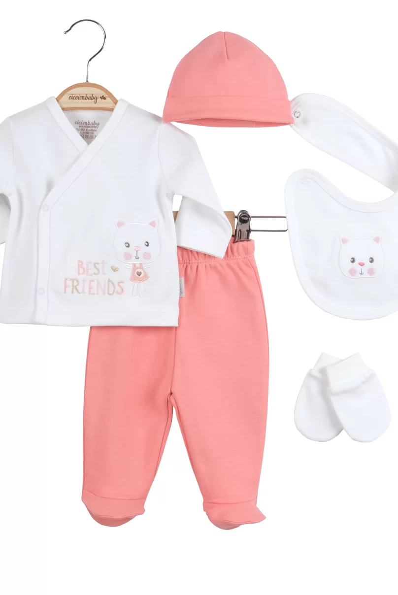 Ciccim Baby Best Friedens 5Li Zıbın Set 4765 Yavru Ağzı