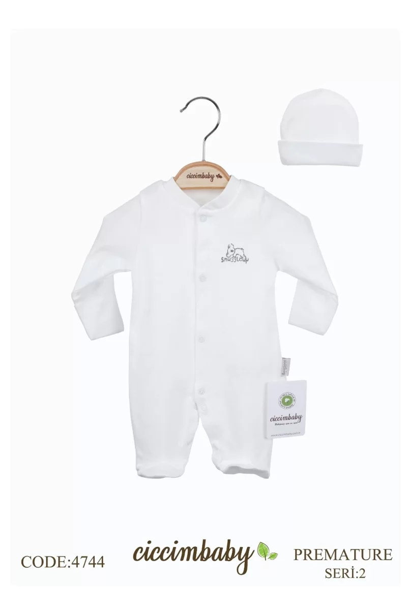 Ciccim Baby Prematüre Bebe Tulum 4744 Ekru