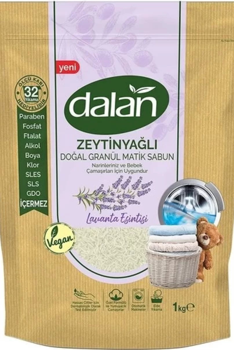 Dalan Zeytinyağlı Doğal Granül Matik Sabun Lavanta Esintisi 1000 Gr