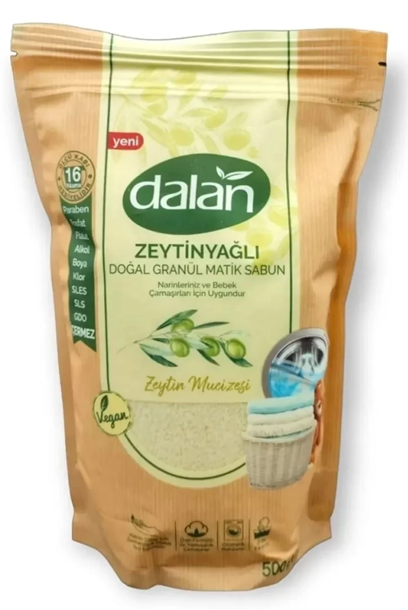 Dalan Zeytinyağlı Doğal Granül Matik Sabun Zeytin Mucizesi 500 Gr