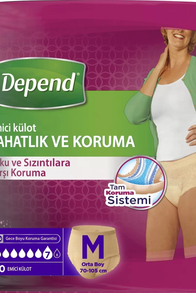 Depend Emici Külot Orta Boy Kadın 10 Adet