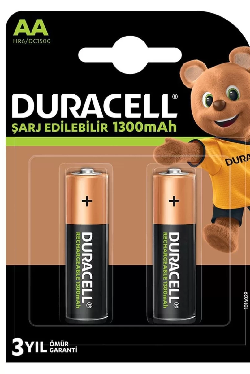 Duracell Şarj Edilebilir Pil 2Li AA 1300 mAh