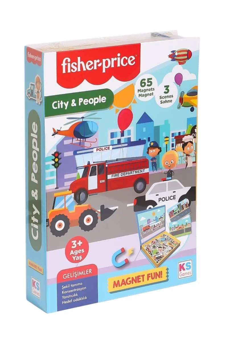 Fisher Price Şehir ve İnsanlar Puzzle 13409