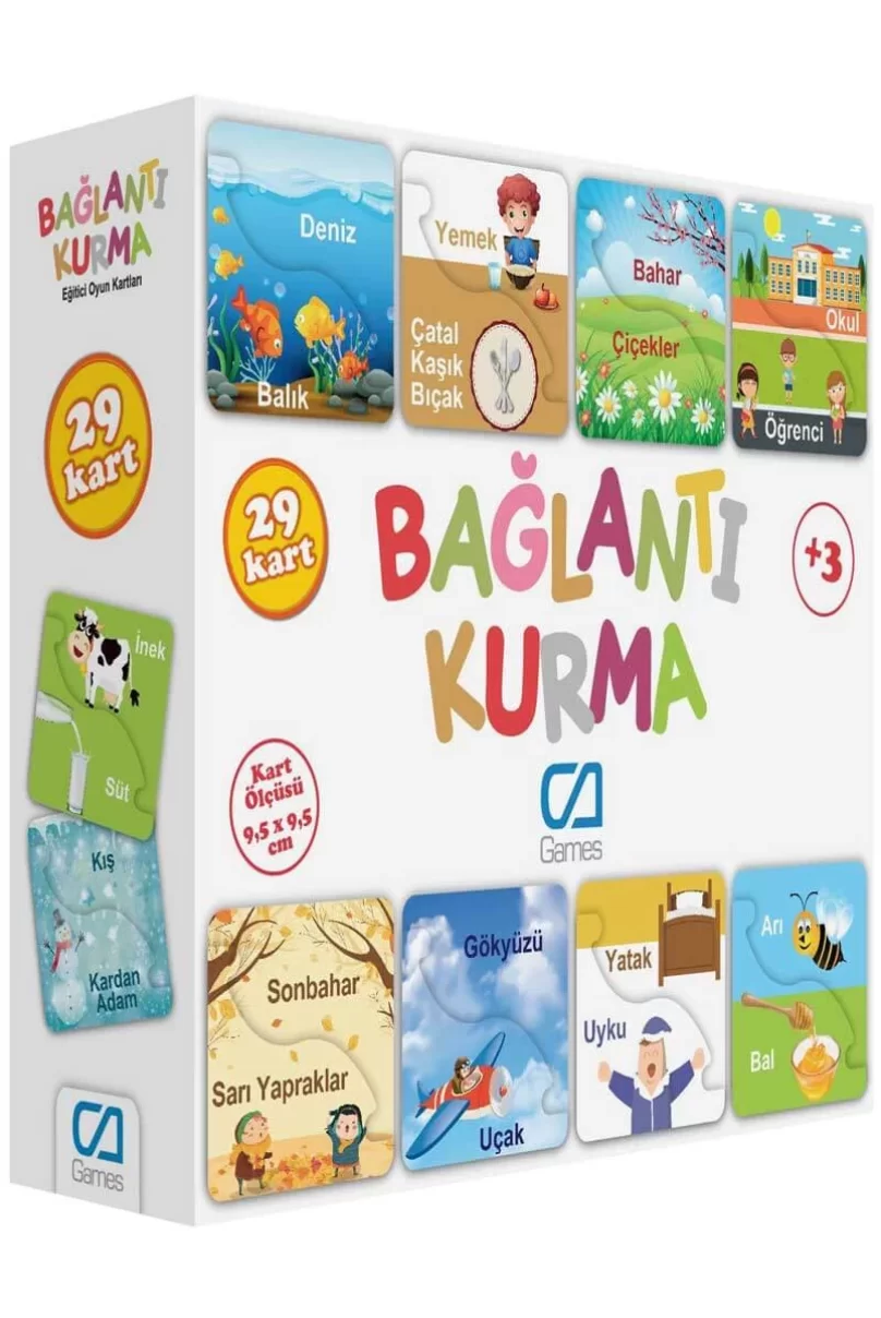 Games Bağlantı Kurma Eğitici Oyun Kartları 29 Kart