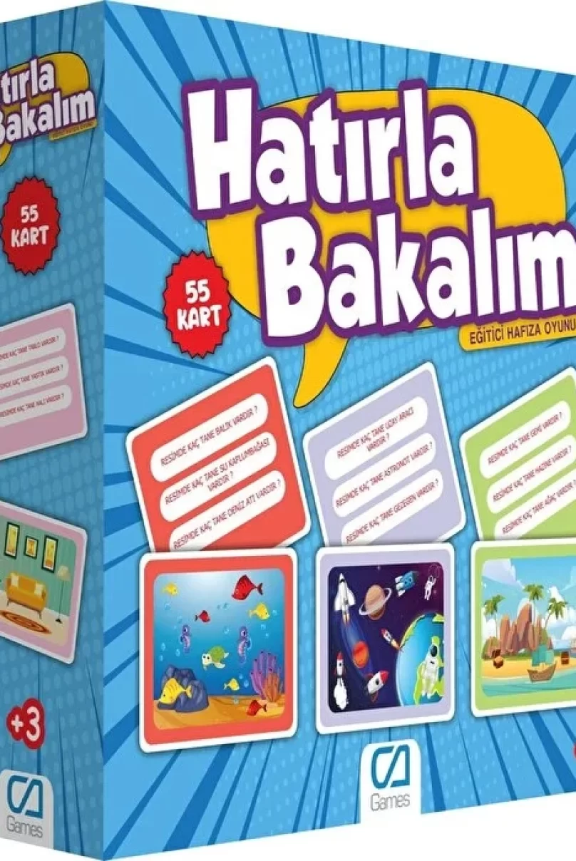 Games Hatırla Bakalım Eğitici Hafıza Oyunu 55 Kart 5108