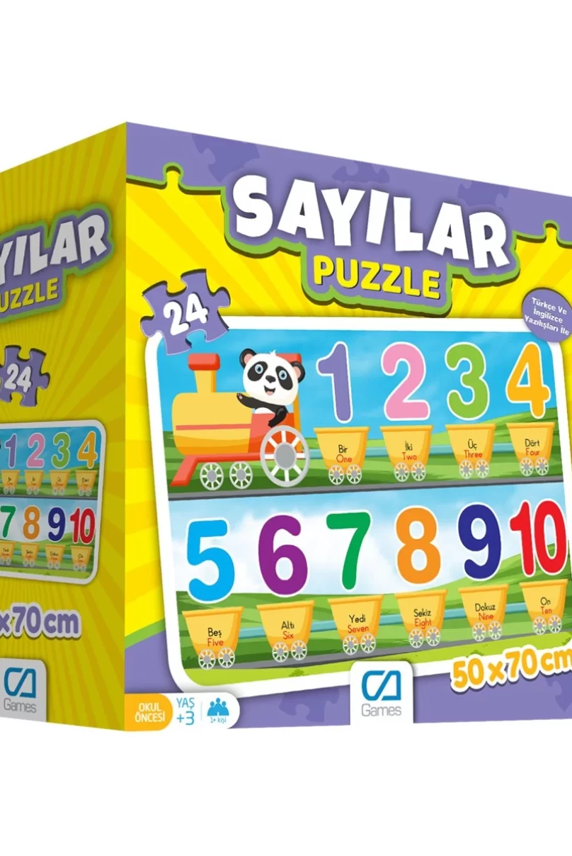 Games Sayılar Yer Puzzle 50x70cm 24 Parça 5134