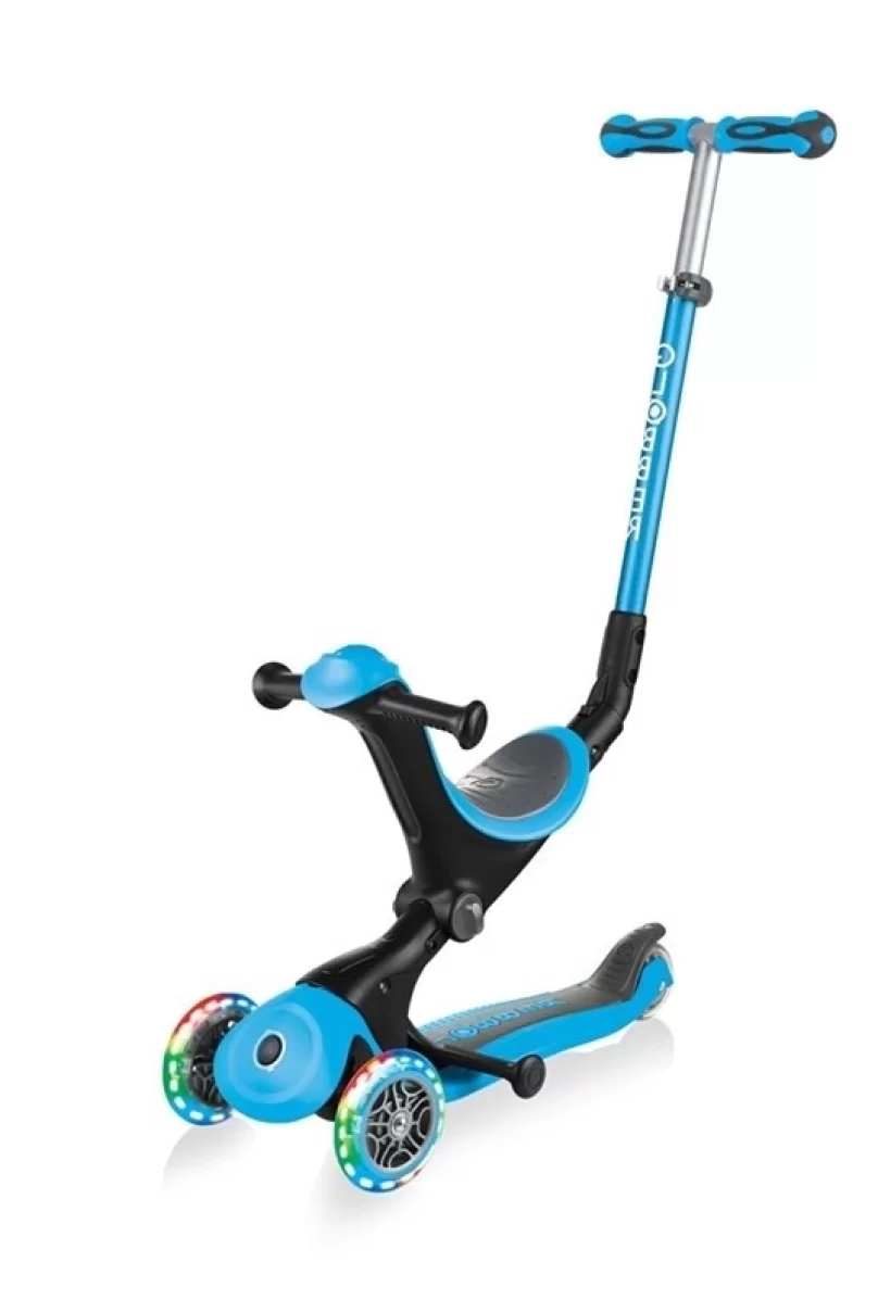 Globber Go Up Deluxe Scooter (Işıklı) Mavi