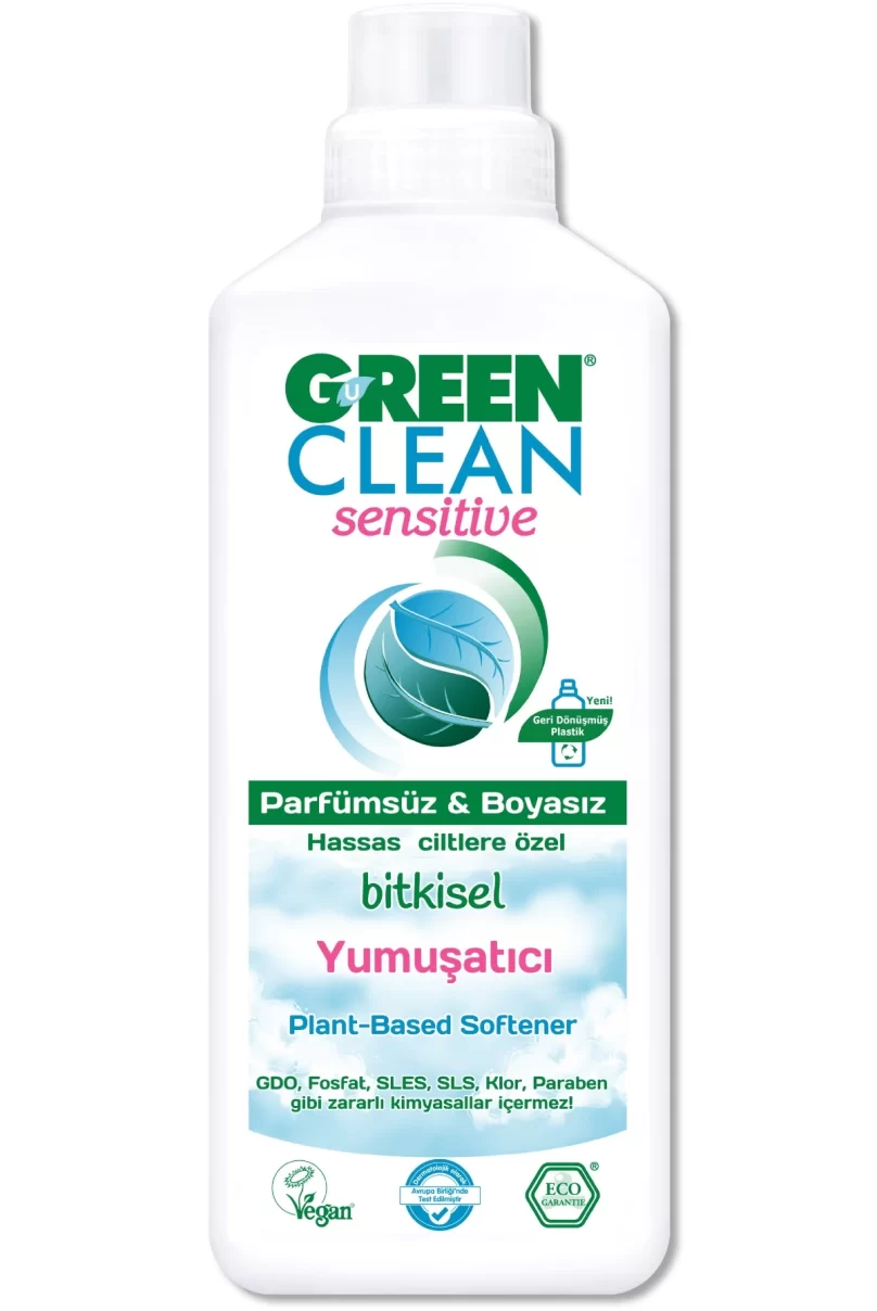 Green Clean Sensitive Parfümsüz Bitkisel Yumuşatıcı 1000ml