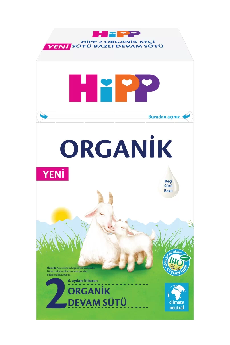 Hipp 2 Organik Keçisütü Bazlı Bebek Devam Sütü 400 Gr