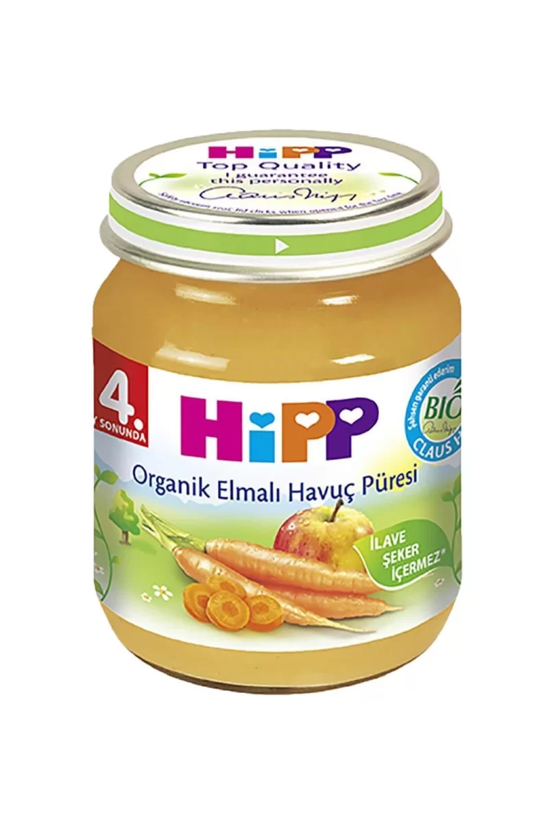 Hipp Organik Elmalı Havuç Püresi 125 Gr