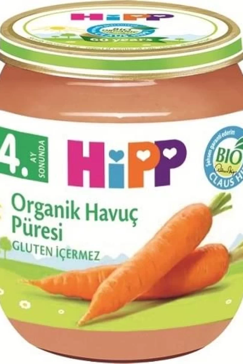 Hipp Organik Havuç Püresi 125 Gr