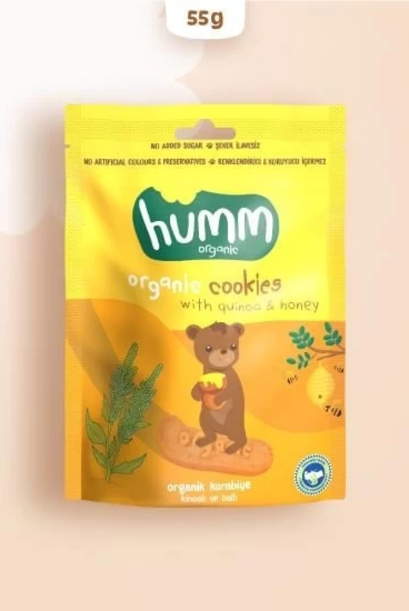 Humm Organik Ballı ve Kinoalı Kurabiye 55 Gr