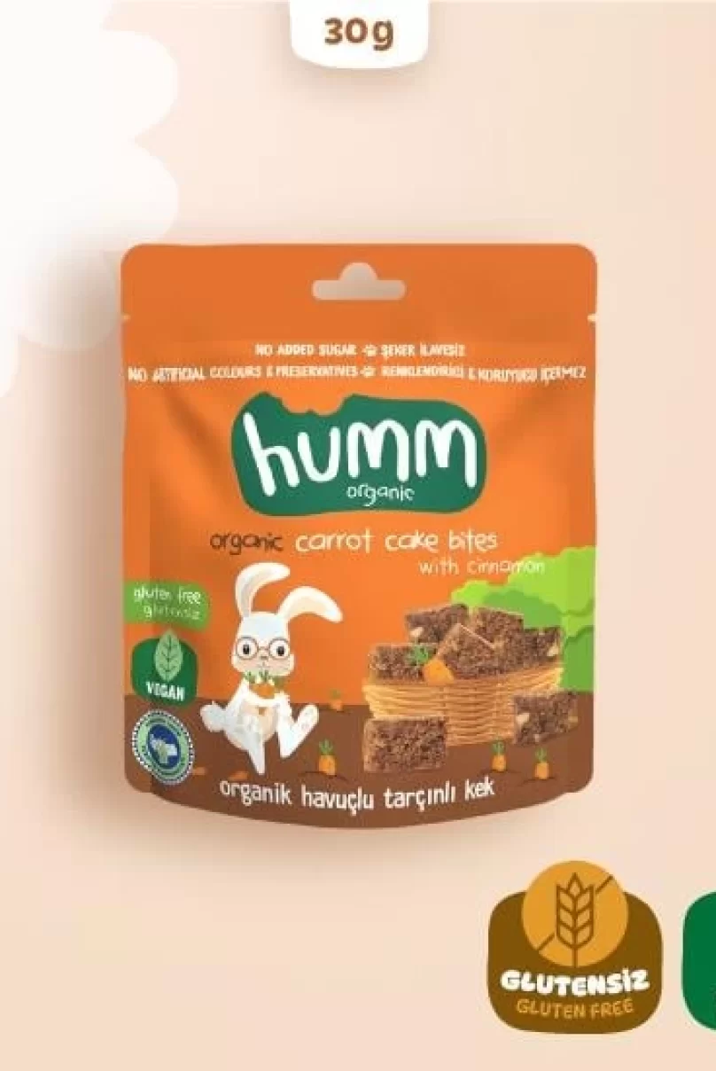 Humm Organik Havuçlu Tarçınlı Vegan Kek 30 Gr