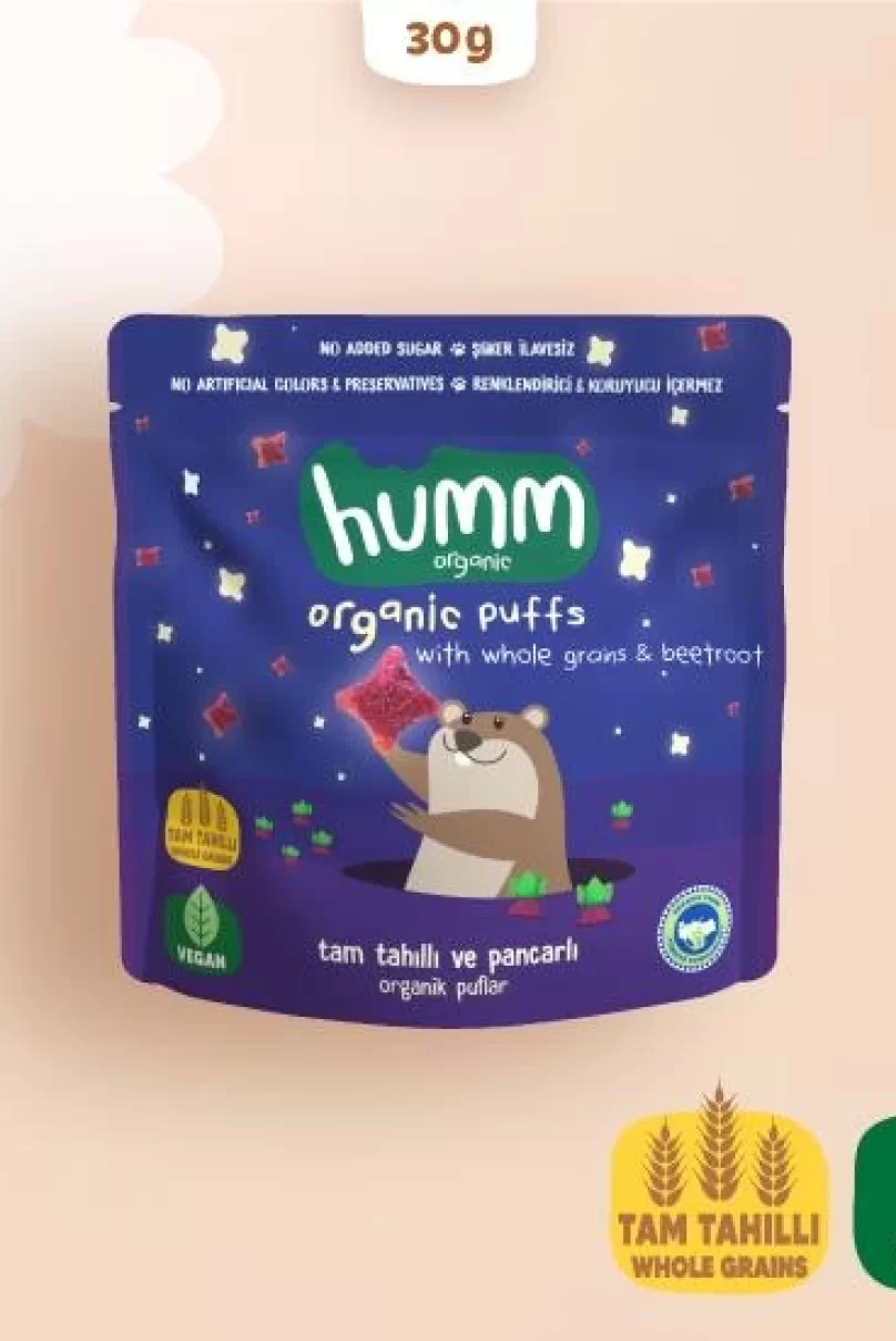 Humm Organik Pancarlı ve Tam Tahıllı Puflar 30 Gr