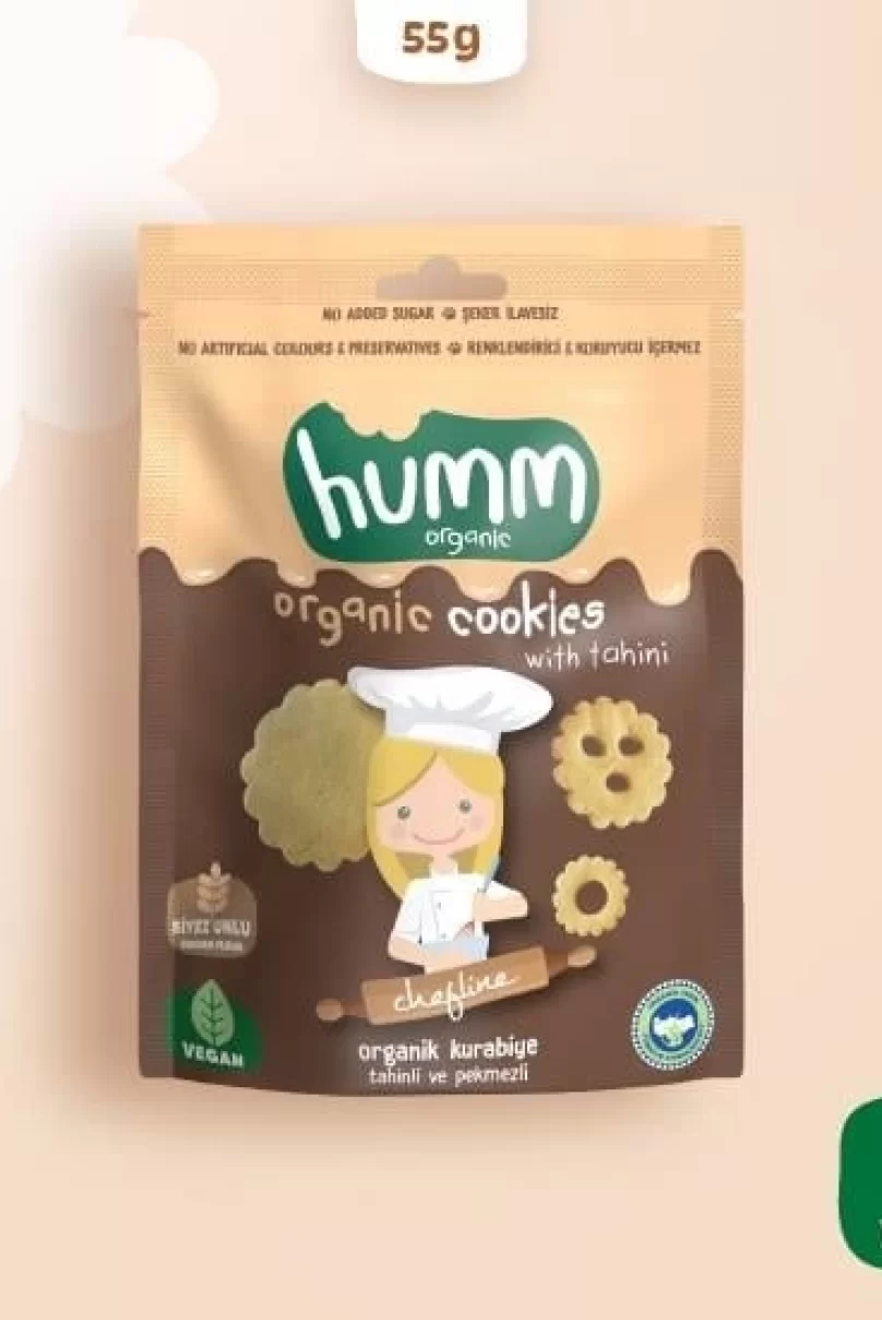 Humm Organik Tahinli ve Pekmezli Vegan Kurabiye 55 Gr