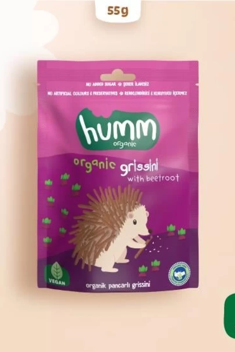 Humm Organik Vegan Pancarlı Grissini 55 Gr