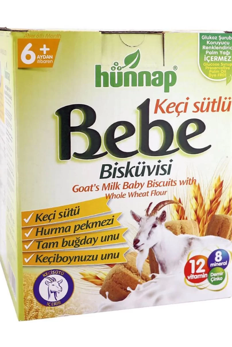 Hünnap Keçisütlü Vitaminli Bebe Bisküvisi 400 Gr