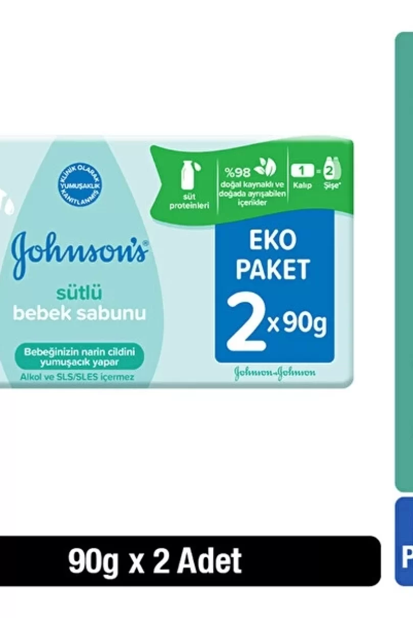 Johnsons Baby Sütlü Bebek Sabunu 90 Gr 2 Adet