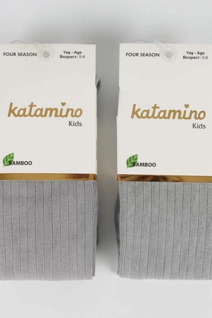 Katamino Beyza Kız Bambu Külotlu 1-5 Yaş K30205 Gri