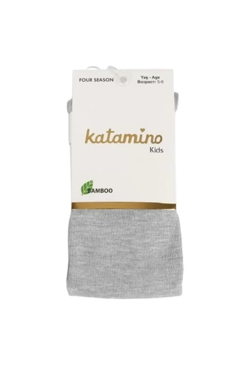 Katamino Mirabel Kız Bambu Külotlu Çorap K30207 Gri