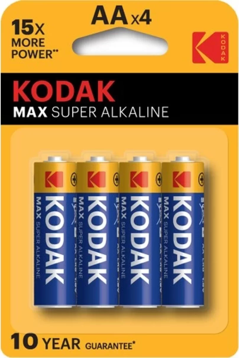 Kodak Max Süper Alkalin Kalem Pil 4lü AA