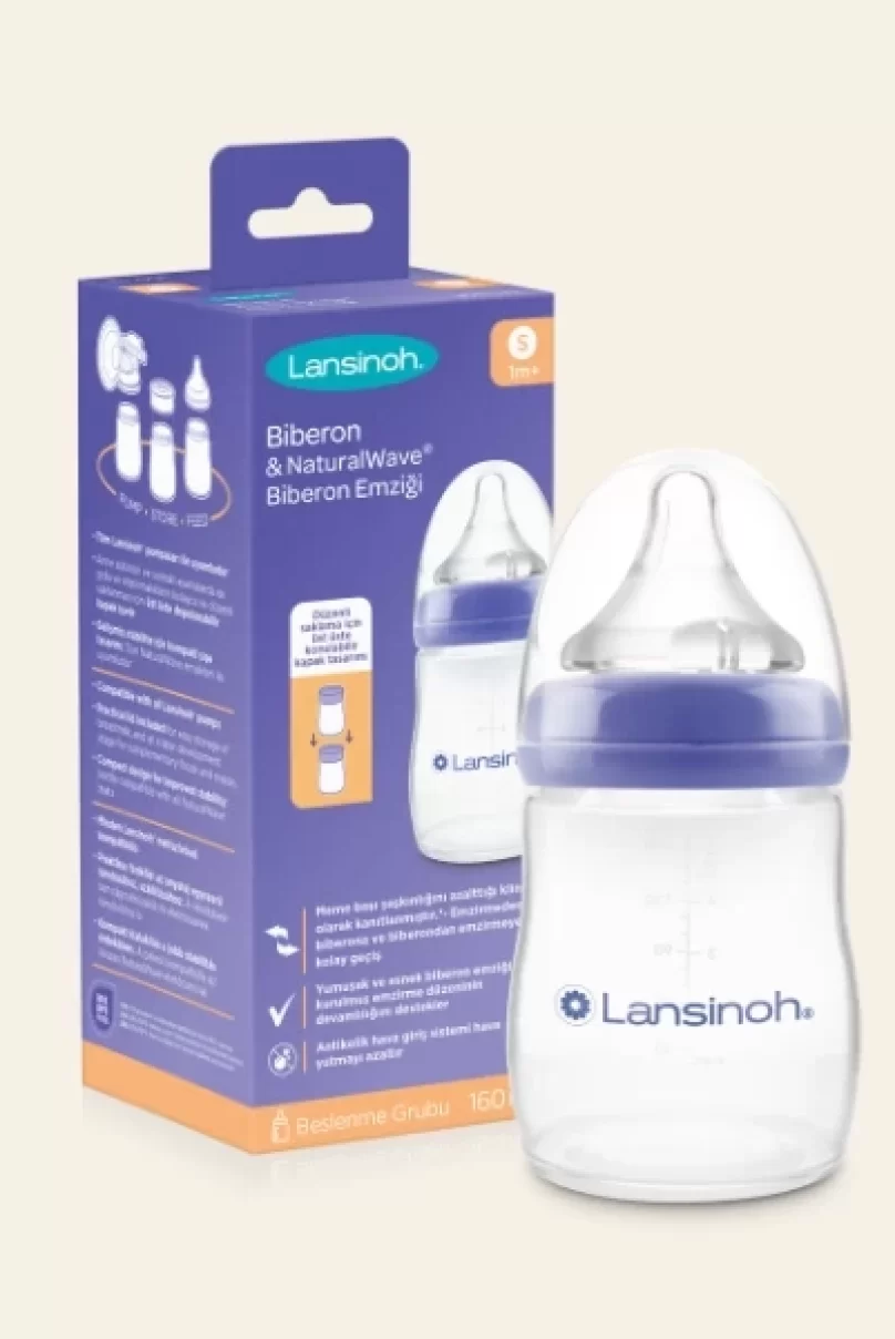 Lansinoh Biberon Natural Wawe Biberon Emziği 160ml