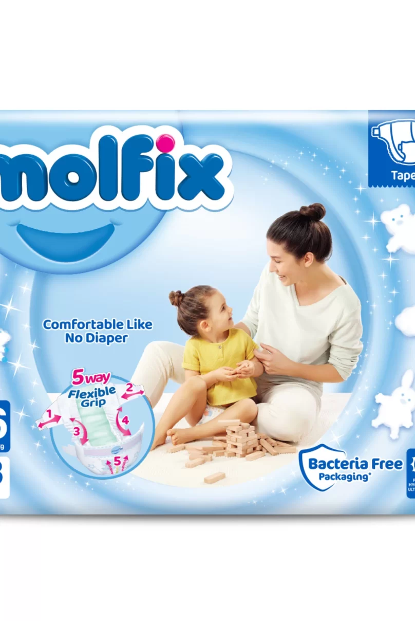 Molfix Bebek Bezi Fırsat Paketi 6 Beden 15+ Kg 38 Adet