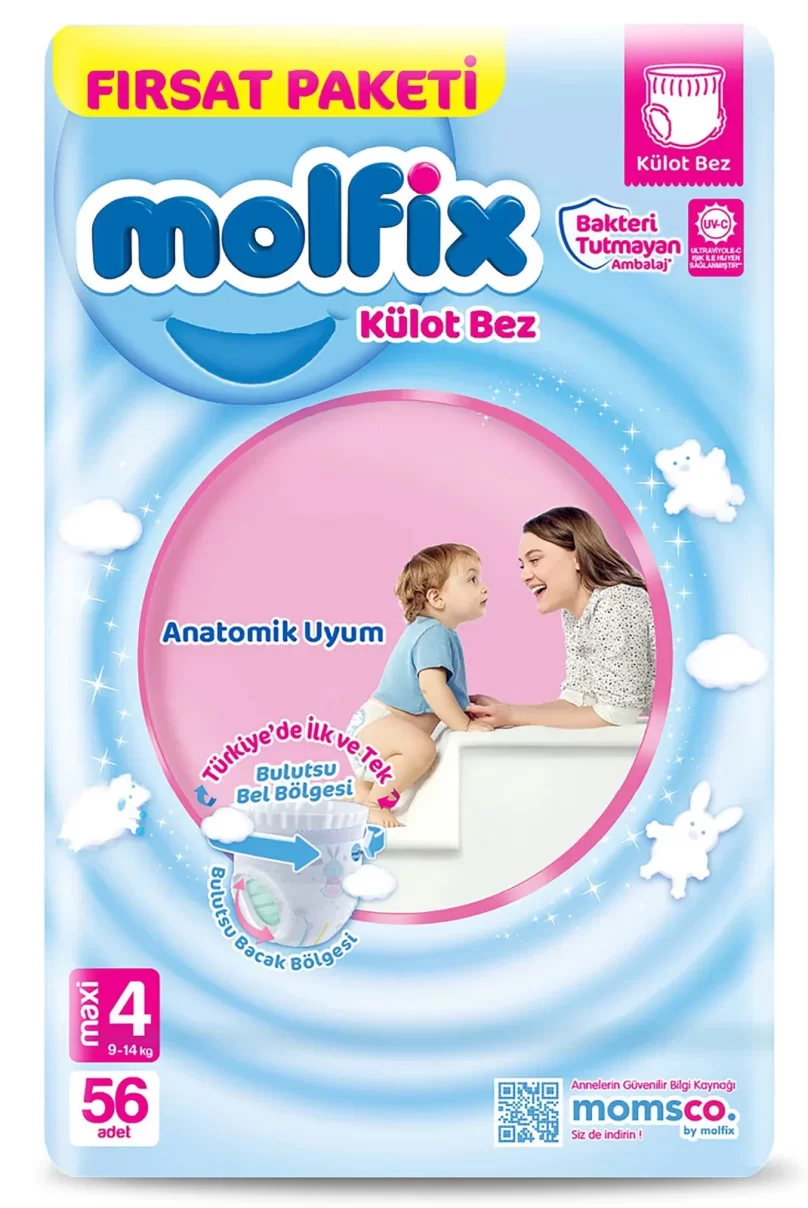 Molfix Külot Bez Fırsat Paketi 4 Beden 9-14 Kg 56 Adet