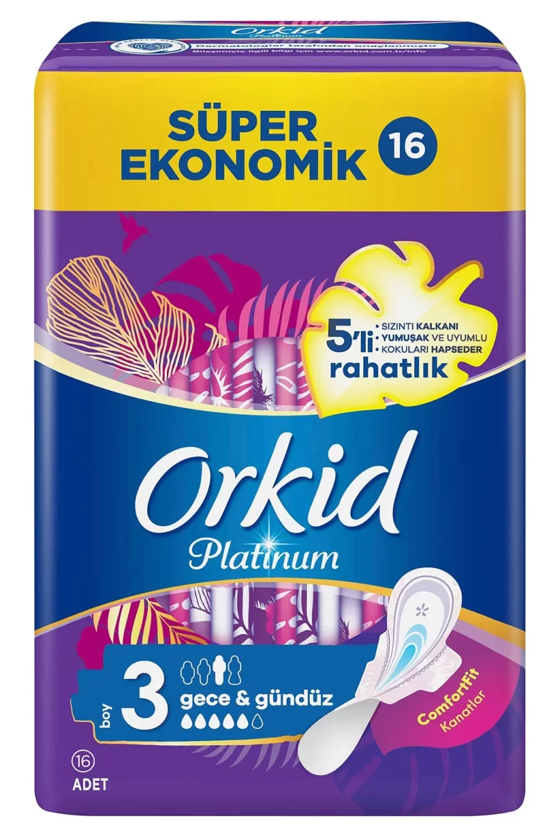 Orkid Ultra Platinum Gece Ped 16 Adet