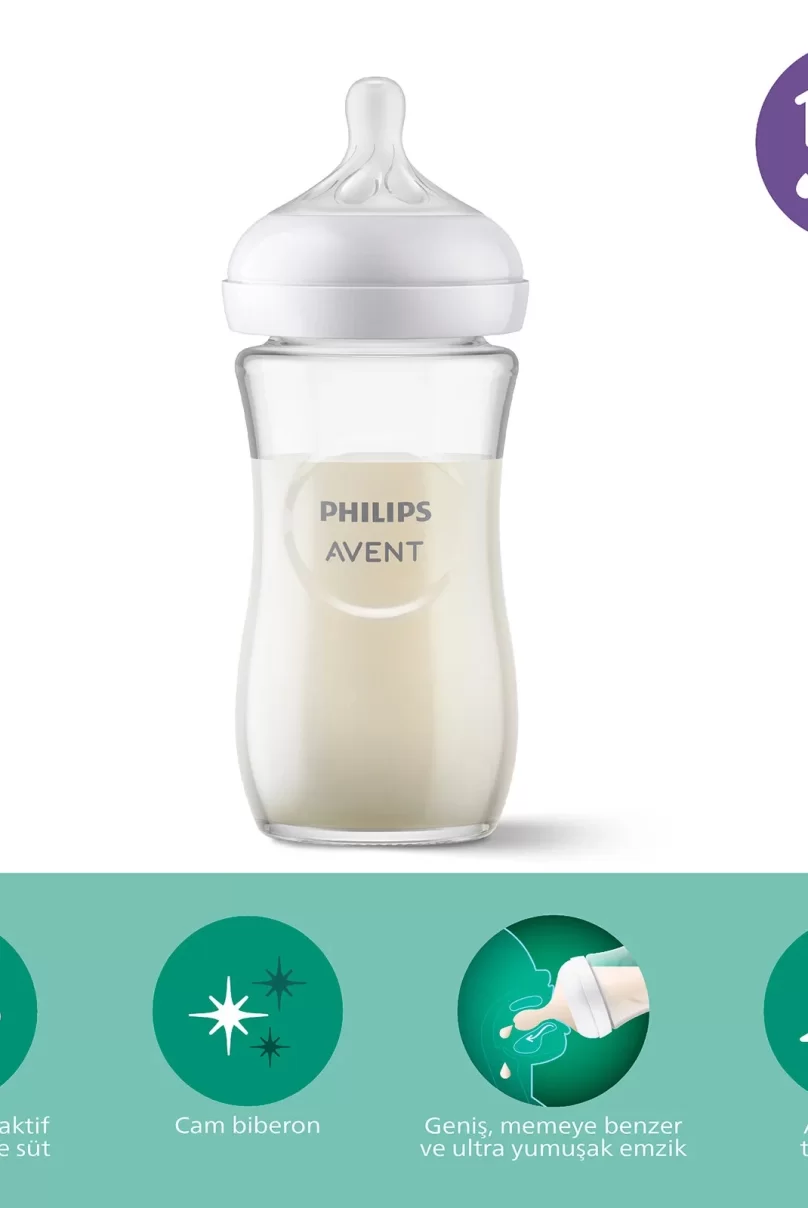 Philips Avent Doğal Tepkili Natural Response Cam Biberon 240 ml 1+ Ay