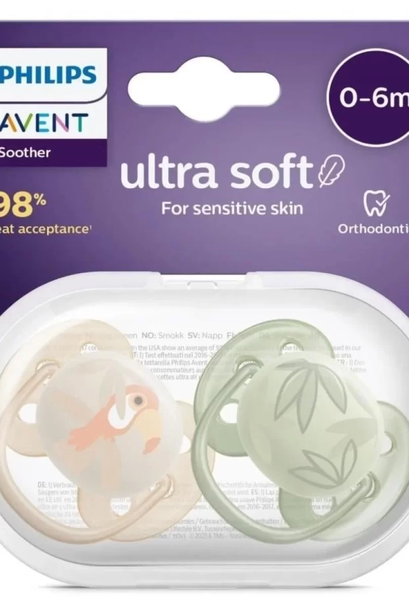 Philips Avent Ultra Yumuşak Emzik 0-6 Ay Erkek