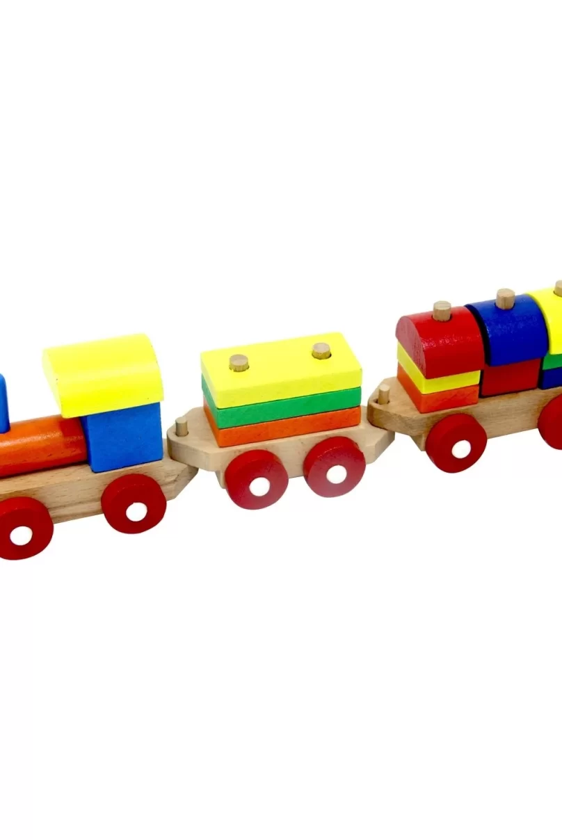 PlayWood Eğitici Ahşap Bloklu Bultak Tren 351