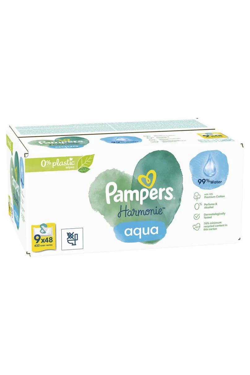 Prima Aqua Pure Islak Havlu Mendil 9lu 432 Yaprak