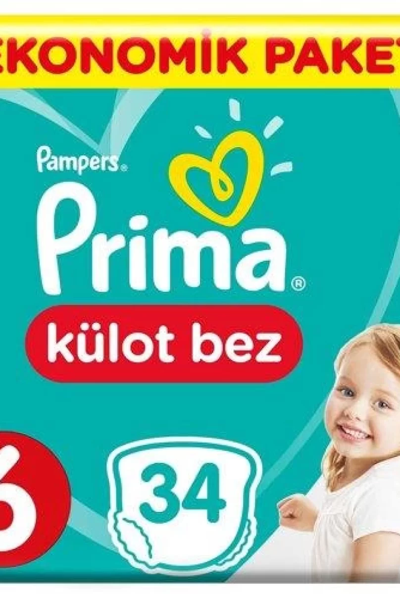 Prima Külot Bebek Bezi Eko Paket 6 Beden 34 Adet