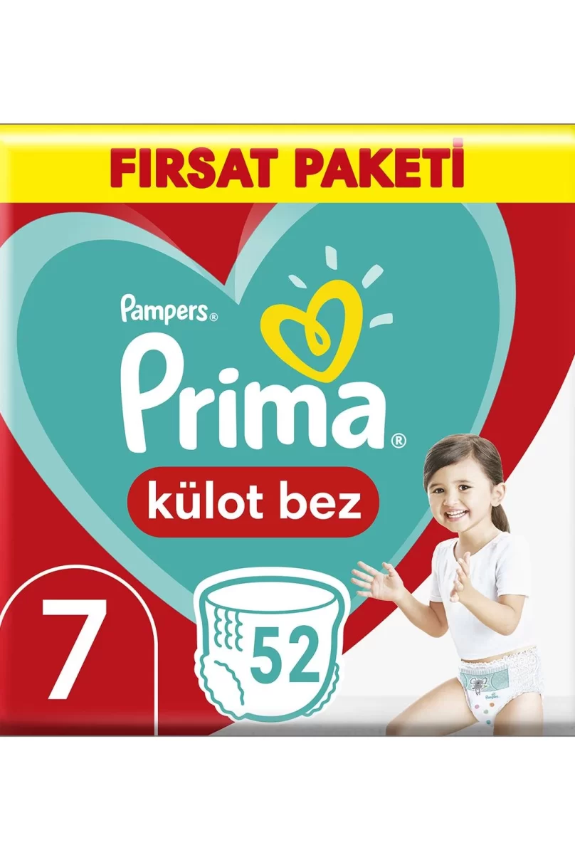 Prima Külot Bebek Bezi Fırsat Paketi 7 Beden 52 Adet