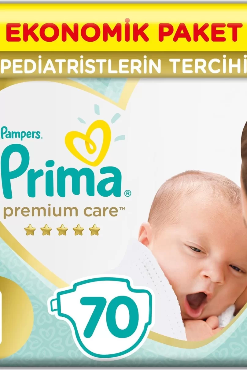 Prima Premium Care Bebek Bezi Ekonomik Paket 1 Beden 70 Adet