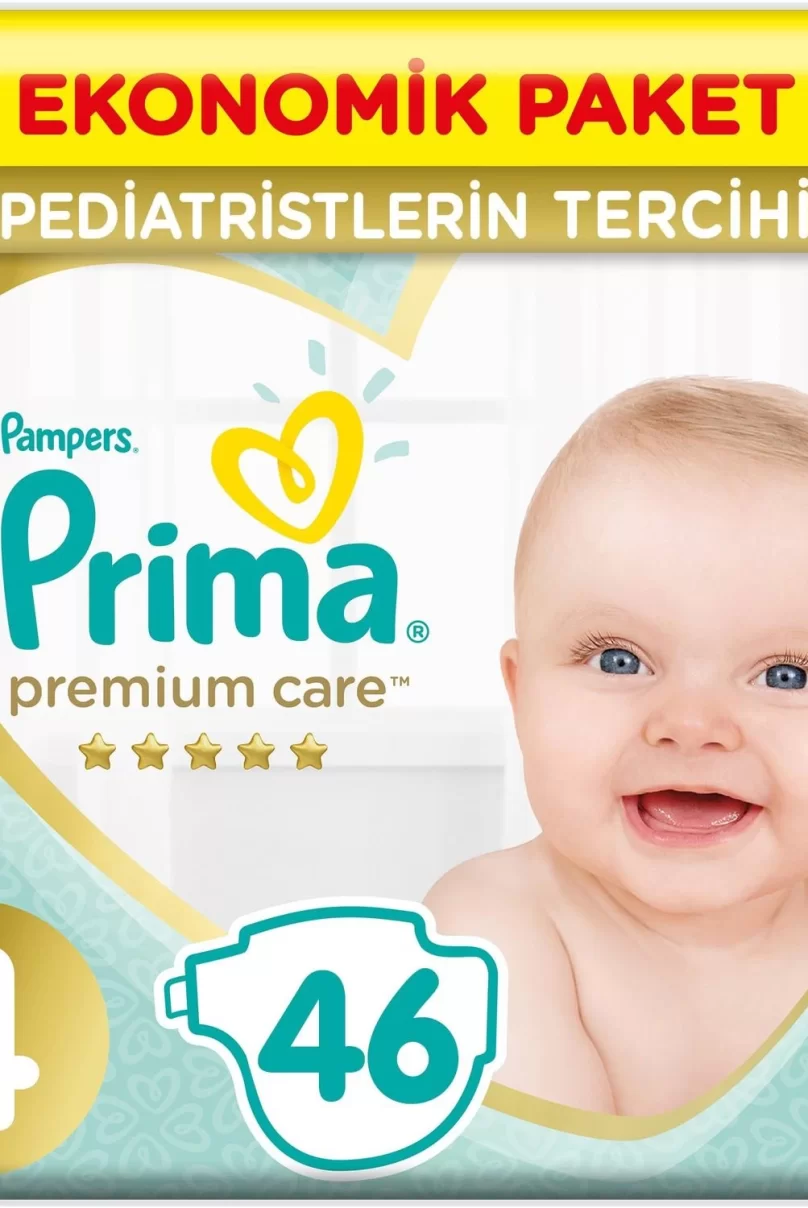 Prima Premium Care Bebek Bezi Ekonomik Paket 4 Beden 46 Adet